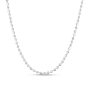Sterling Silver 3mm Moon-cut Bead Chain