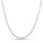 Sterling Silver 4mm Moon-cut Bead Chain