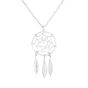 Silver Dream Catcher Necklace