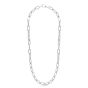 Silver Rounded Paperclip Link Chain 