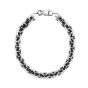 Silver 7.7mm Men's Gunmetal Anchor Chain Chain