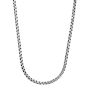 Silver 5mm Men's Gunmetal Round Box Chain