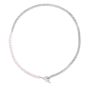 Silver Pearl Paperclip toggle Necklace