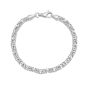 Silver 4.6mm Solid Round Byzantine Chain