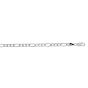 Silver 3.7mm Figaro Chain 