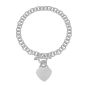 Silver Small Heart Toggle Chain
