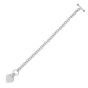 Silver Small Heart Toggle Chain