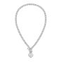 Silver Small Heart Toggle Chain