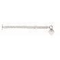 Silver Medium Heart Toggle Chain