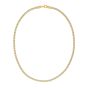 Gold Over Silver 4mm Ice Barrel Chain