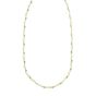 Gold Over Silver Enamel Hearts Chain Necklace