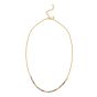 Gold Over Silver Rainbow CZ Necklace