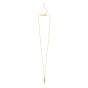 Gold Over Silver Cross Pendant on Rolo Necklace
