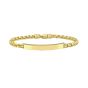 Gold Over Silver ID Bracelet
