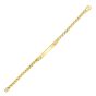 Gold Over Silver ID Bracelet