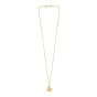Gold Over Silver Radiating Heart Necklace