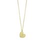Gold Over Silver Radiating Heart Necklace