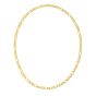 Gold Over Silver 5.2mm Figaro Chain