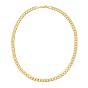 Gold Over Silver 7.5mm Comfort Curb Chain