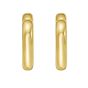 Gold Over Silver Open Heart Earring
