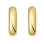 Gold Over Silver Round Hinged Hoops