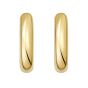 Gold Over Silver Round Hinged Hoops