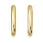 Gold Over Silver Round Hinged Hoops