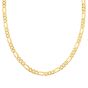 Gold Over Silver 7.3mm Figaro Chain