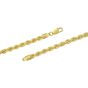 Gold Over Silver 6.2mm Semi-Solid Rope Chain