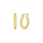 Gold Over Silver 2x10mm Hoop Earring
