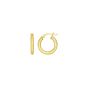 Gold Over Silver 2x10mm Hoop Earring