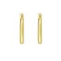 Gold Over Silver 2x15mm Hoop Earring