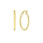 Gold Over Silver 2x20mm Hoop Earring