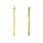 Gold Over Silver 2x30mm Hoop Earring