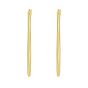 Gold Over Silver 2x40mm Hoop Earring