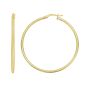Gold Over Silver 2x40mm Hoop Earring