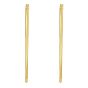 Gold Over Silver 2x50mm Hoop Earring