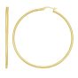 Gold Over Silver 2x50mm Hoop Earring