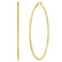 Gold Over Silver 2x60mm Hoop Earring