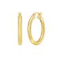 Gold Over Silver 3x20mm Hoop Earring