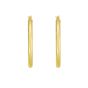 Gold Over Silver 3x30mm Hoop Earring