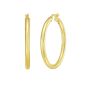 Gold Over Silver 3x30mm Hoop Earring