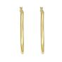 Gold Over Silver 3x40mm Hoop Earring