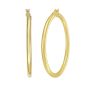 Gold Over Silver 3x40mm Hoop Earring