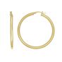 Gold Over Silver 3x40mm Hoop Earring