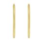 Gold Over Silver 3x50mm Hoop Earring