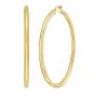 Gold Over Silver 3x50mm Hoop Earring