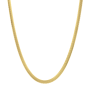Gold Over Silver 4.2mm Oval Snake Chain