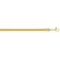 Gold Over Silver 6.4mm Oval Snake Chain