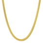 Gold Over Silver 6.4mm Oval Snake Chain